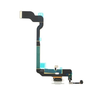 Flex Incarcare si Microfon iPhone X Alb foto