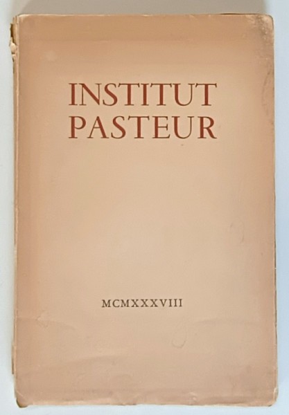 INSTITUT PASTEUR , 1938