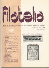 Romania, revista Filatelia nr. 11/1986 (366) foto