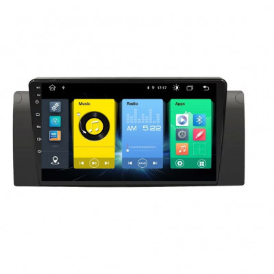 Navigatie Auto Multimedia cu GPS BMW X5 E53 Seria 5 E39, 4 GB RAM + 64 GB ROM, Slot Sim 4G pentru Internet, Carplay, Android, Aplicatii, USB, Wi-Fi, B foto