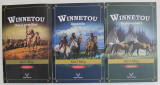 WINNETOU , ( OMUL PREERILOR / DETECTIV / TESTAMENTUL ) , VOLUMELE I - III de KARL MAY , 2018 *COTOR LIPIT CU SCOCI