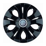 Set 4 Capace Roti Top Negru R16, Compatibil Cu Volkswagen
