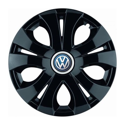 Set 4 Capace Roti Top Negru R16, Compatibil Cu Volkswagen foto
