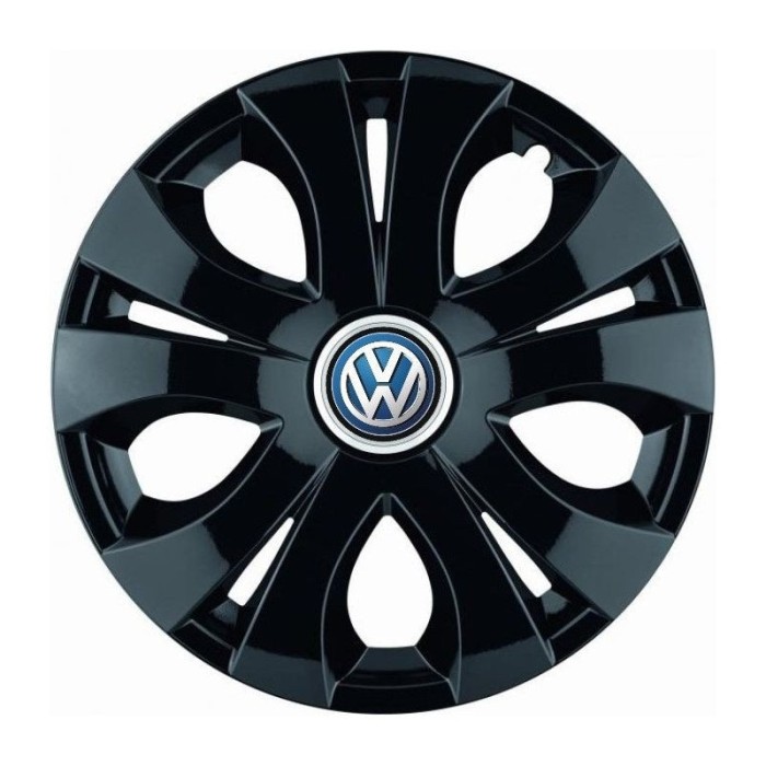 Set 4 Capace Roti Top Negru R16, Compatibil Cu Volkswagen