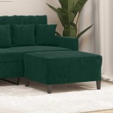 vidaXL Taburet, verde &icirc;nchis, 70x55x41 cm, catifea 349319