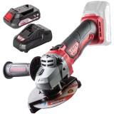 Raider RDP-SPAG20 + RDP-R20 - Polizor unghiular 125 mm + Set 1 acumulator si incarcator Li-Ion 20 V 2 Ah