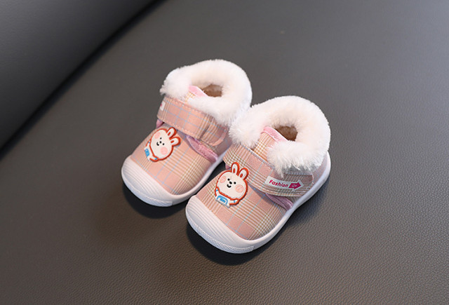 Pantofi imblaniti roz - Fashion bunny (Marime Disponibila: Marimea 21)