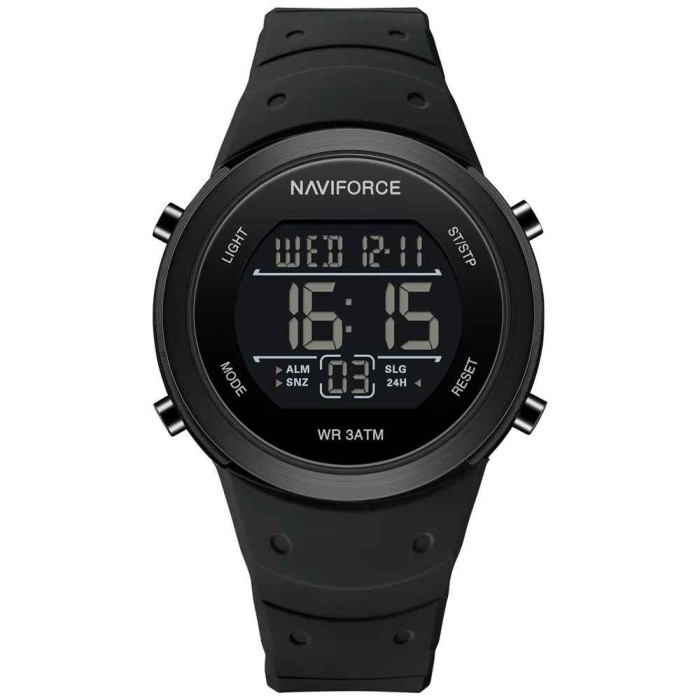 Ceas Barbatesc Naviforce 9246 Negru , Functii Multiple, Sport, Calendar, Digital