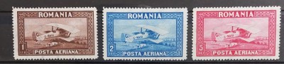 Romania 1928 - C. Raiu,filigran vertical MNH foto
