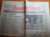 Romania Libera 5 Oct 1990: Poli Timisoara - Atletico Madrid 2-0. Ziar de Colectie, Stare Buna