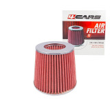 Filtru aer conic sport 4Cars - Crom/Rosu Garage AutoRide