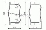 Set placute frana,frana disc HONDA CR-V II (RD) (2001 - 2006) BOSCH 0 986 494 358