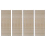 Covoare de bambus natural, 4 buc., 120x180 cm, dreptunghiulare