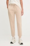 EA7 Emporio Armani pantaloni de trening culoarea bej, uni, AF13135.7W000461