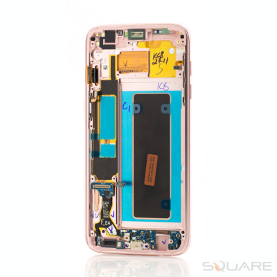 LCD OEM Samsung S7 Edge, G935, Pink, Service Pack OEM foto