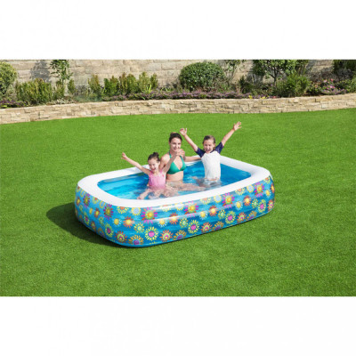 Bestway Piscină gonflabilă pentru copii, albastru, 229x152x56 cm foto