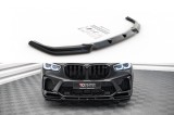 Spoiler Maxton Design versiunea 1 potrivit pentru bara frontala a BMW X5M F95 dupa 2018, lac negru Performance AutoTuning