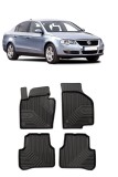 Cumpara ieftin Set Covorase Auto din cauciuc Tip Tavita Premium 3D Volkswagen Passat B6 (2005-2010), FROGRUM