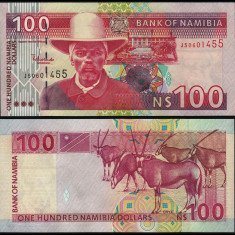 NAMIBIA █ bancnota █ 100 Dollars █ 2003 █ P-9A █ UNC █ necirculata