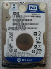 Hard disk laptop 500GB, HDD SATA 2.5 Western Digital WD5000LPVX 2, 5400 rpm OK foto