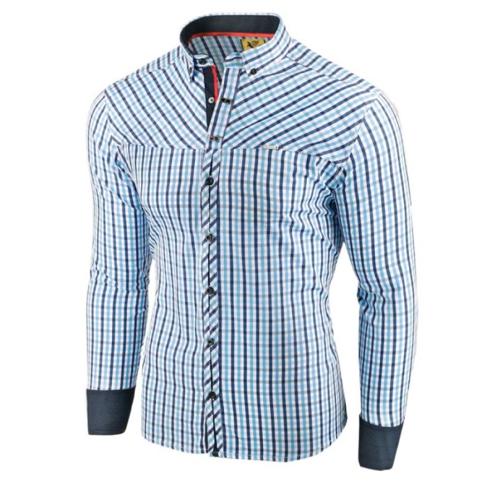 Camasa pentru barbati, slim fit, elastica, casual, cu guler - sedna Camasa pentru barbati, slim fit, elastica, casual, cu guler - sedna