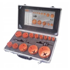 Carote bimetal pentru gaurit lemn, metal, set 16 piese, 19-76 mm, Richmann Exclusive foto