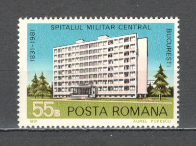 Romania.1981 150 ani Spitalul Militar Central ZR.678 foto