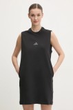 Adidas rochie W AOP Blur culoarea negru, mini, dreaptă, JG6226