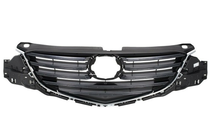 Grila masca radiator Mazda Cx-5 (Ke), 2015-2016, Fata, laminat cu negru; cromat/negru; cu ornamente cromate, Aftermarket