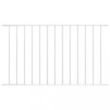vidaXL Panou de gard, alb, 1,7 x 1,25 m, oțel vopsit electrostatic