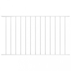 vidaXL Panou de gard, alb, 1,7 x 1,25 m, oțel vopsit electrostatic