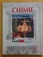 Sanda Fătu, Cornelia Grecescu, Veronica David &ndash;&nbsp;Chimie C1, manual pentru clasa a XI-