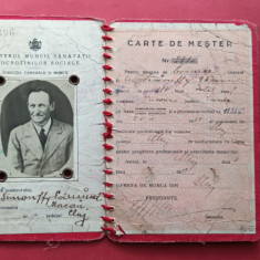 Cluj Koloszvar Carnet de Mester Branzar 1939