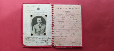 Cluj Koloszvar Carnet de Mester Branzar 1939 foto