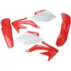 Kit Plastice Moto Honda CRF 450 2005-2006 Alb/Rosu Carenaj OEM