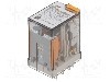 Releu electromagnetic, 230V AC, 15A, 4PDT, serie 55.34, FINDER - 55.34.8.230.5040