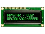 Afișaj OLED alfanumeric 16x2 verde 80x36x10mm