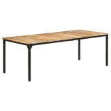 Cumpara ieftin Masa de bucatarie, 220x100x76 cm, lemn de mango nefinisat
