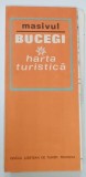 MASIVUL BUCEGI , HARTA TURISTICA , ANII ' 80, POLICROMA, PLIATA
