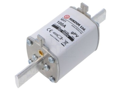 Siguranță industrială NIKDIM LTD 100A 1kV DC NH1 gPV foto
