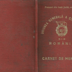 Romania, Carnet de membru, Uniunea Generala a Sindicatelor din Romania,1967