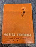 Notita tehnica a pompei de injectie cu distributie tip DPA Mefin Sinaia