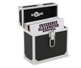 Cumpara ieftin Cutie depozitare discuri de vinil Retro Musique de 7 inchi (18 cm), pana la 35 discuri, negru - RESIGILAT
