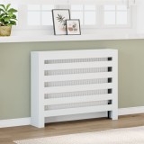 vidaXL Mască pentru calorifer, alb, 104x20x82 cm, lemn prelucrat 852690