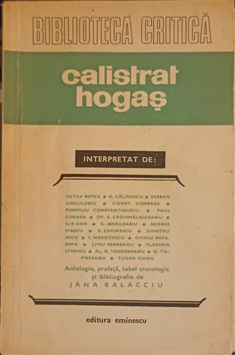 CALISTRAT HOGAS INTERPRETAT-OCTAV BOTEZ SI COLAB.-241640