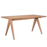 Cumpara ieftin Masa Winslow din lemn de cauciuc culoare nuc deschis 180x85x75 cm