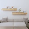 VidaXL Rafturi de perete, 2 buc., 80x12x9 cm, lemn masiv de pin 823589