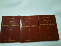 N PAULESCO TRAITE DE PHYSIOLOGIE MEDICALE 3 VOLUME,EDITIE COMPLETA RO foto