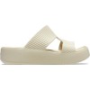 Papuci Crocs Getaway Groove Platform H-Strap Bej - Sandstone, 36 - 39