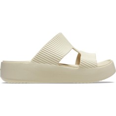 Papuci Crocs Getaway Groove Platform H-Strap Bej - Sandstone